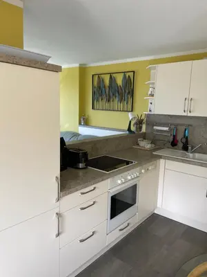 Küche/Küchenzeile in der Unterkunft Apartment Strandglück