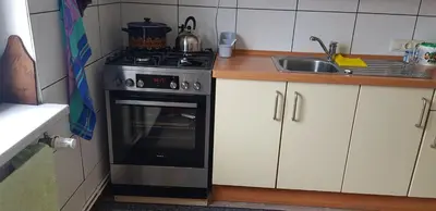 Küche/Küchenzeile in der Unterkunft Ferienhaus Möwe