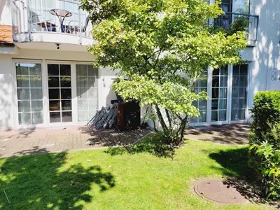 Ein Garten an der Unterkunft Haus Seeschwalbe, Whg 2