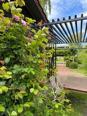 Ein Garten an der Unterkunft Ferienwohnung FÜNF Hof Himmelgrün