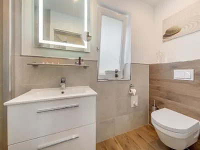 Ein Badezimmer in der Unterkunft Ostseeklang