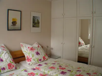 Ein Bett oder Betten in einem Zimmer der Unterkunft Am Wäldchen