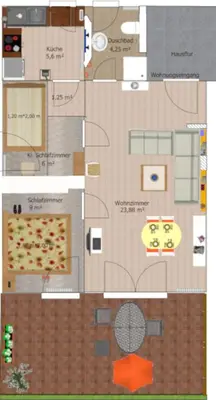 Grundriss der Unterkunft Am Wäldchen