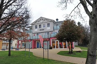 Das Gebäude in dem sich die Ferienwohnung befindet