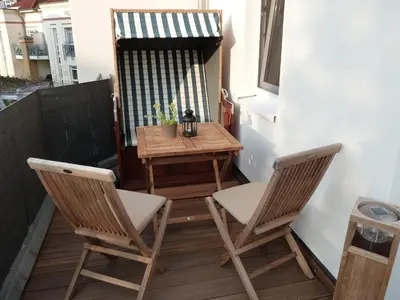 Ein Balkon oder eine Terrasse in der Unterkunft Villa Beatrice - Wohnung 17