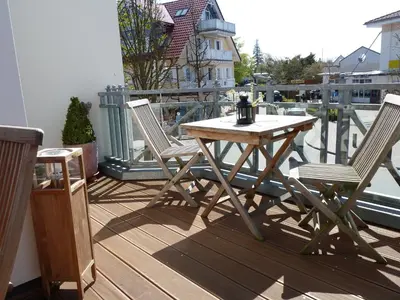 Ein Balkon oder eine Terrasse in der Unterkunft Villa Beatrice - Wohnung 17