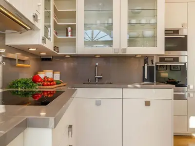 Küche/Küchenzeile in der Unterkunft Villa Deigraf-Whg 9 Niehagen