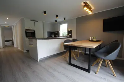 Küche/Küchenzeile in der Unterkunft Ferienhaus Strandnah