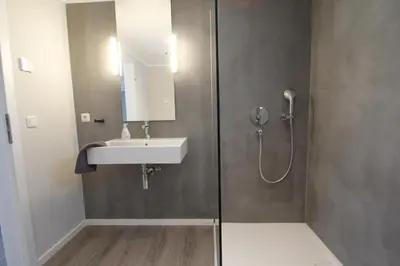 Ein Badezimmer in der Unterkunft Ferienhaus Strandnah