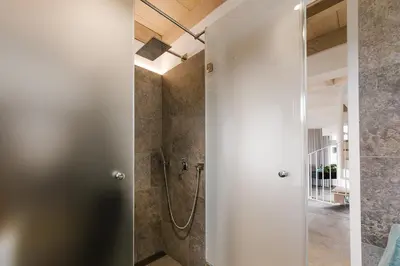 Ein Badezimmer in der Unterkunft Refugium zum Hohen Ufer 
