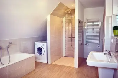 Ein Badezimmer in der Unterkunft Ferienhaus Tunnisch