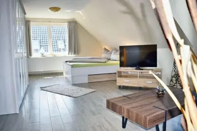 TV/Unterhaltungsangebot in der Unterkunft Ferienhaus Tunnisch