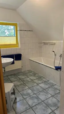 Ein Badezimmer in der Unterkunft Haus Franzi Wohnung 1