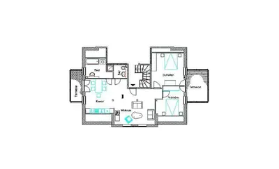 Grundriss der Unterkunft Haus Franzi Wohnung 1