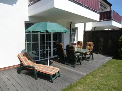 Ein Patio oder anderer Außenbereich in der Unterkunft Sünnenkringel 57