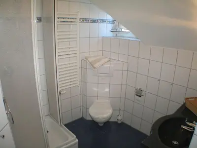 Ein Badezimmer in der Unterkunft Ferienwohnung Sünnenkringel 58