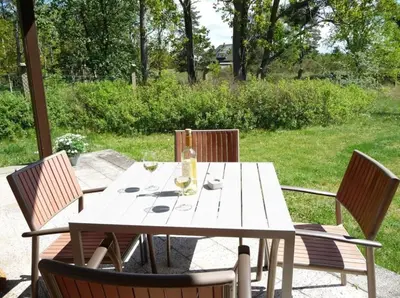 Ein Garten an der Unterkunft Haus Matti