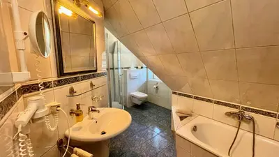 Ein Badezimmer in der Unterkunft Haus Strandgut FW 4