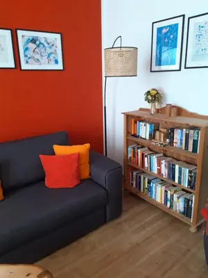 Die Bibliothek in der Ferienwohnung