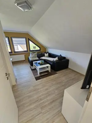Ein Sitzbereich in der Unterkunft Haus am Bodden
