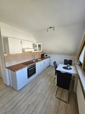 Küche/Küchenzeile in der Unterkunft Haus am Bodden
