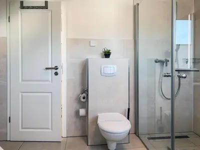Ein Badezimmer in der Unterkunft Passatwind