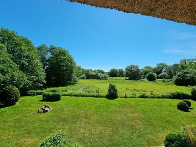 Ein Garten an der Unterkunft Buchfink