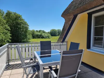 Ein Balkon oder eine Terrasse in der Unterkunft Buchfink