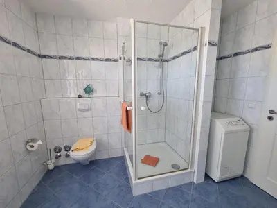 Ein Badezimmer in der Unterkunft Buchfink