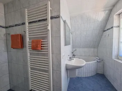 Ein Badezimmer in der Unterkunft Buchfink