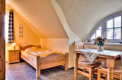 Ein Bett oder Betten in einem Zimmer der Unterkunft Daniela 1