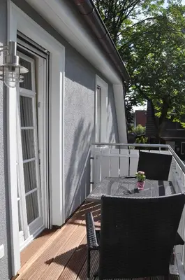 Ein Balkon oder eine Terrasse in der Unterkunft Haus 
