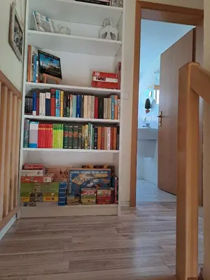 Die Bibliothek im Ferienhaus