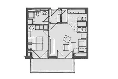 Grundriss der Unterkunft Birkenhof App 17, Käpt´n Suite