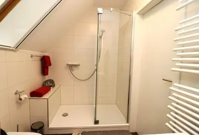 Ein Badezimmer in der Unterkunft Oewern Diek App 31