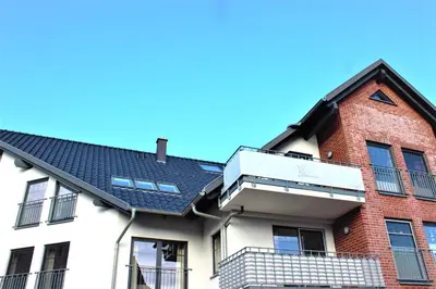 Das Gebäude in dem sich die Ferienwohnung befindet