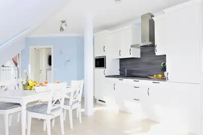 Küche/Küchenzeile in der Unterkunft StorchenSuite - Zingst