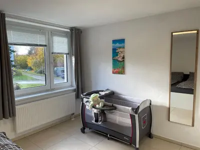 Ein Bett oder Betten in einem Zimmer der Unterkunft Apartment Haus Stefanie by Interhome