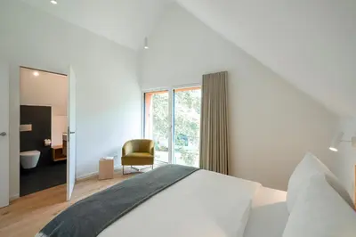 Ein Bett oder Betten in einem Zimmer der Unterkunft Haus Riga