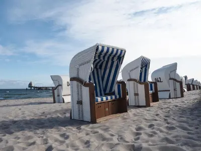 Ein Strand an oder in der Nähe der Ferienwohnung