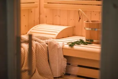 Ein Bett oder Betten in einem Zimmer der Unterkunft Bornhaus für 7 Personen