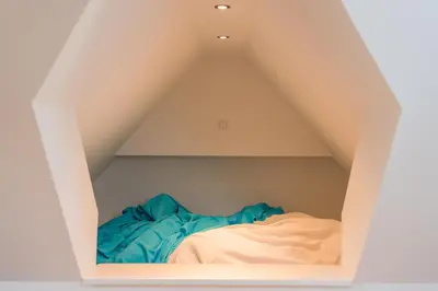 Ein Bett oder Betten in einem Zimmer der Unterkunft Bornhaus für 7 Personen