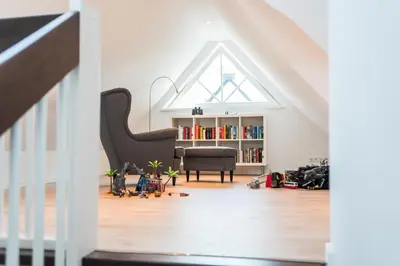 Die Bibliothek im Ferienhaus
