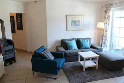 Ein Sitzbereich in der Unterkunft Wellnessresidenz 