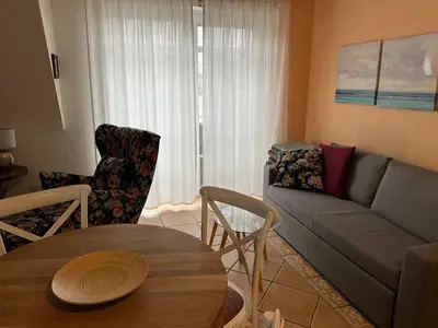 Ein Sitzbereich in der Unterkunft Wellnessresidenz 