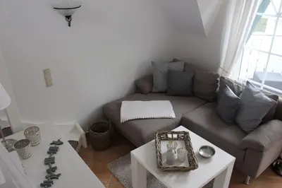 Ein Sitzbereich in der Unterkunft Godeke Michels Ferienwohnung 24 Seestr5b
