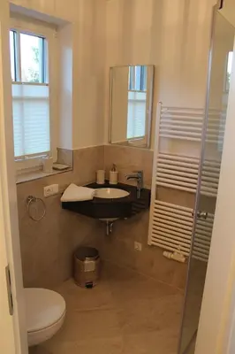 Ein Badezimmer in der Unterkunft Ferienhaus Sehnsucht