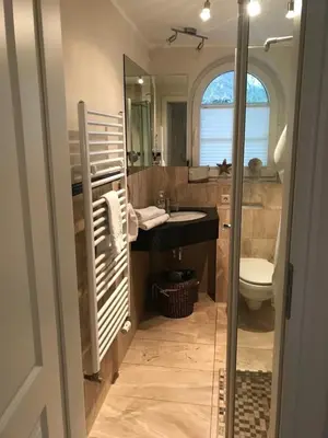Ein Badezimmer in der Unterkunft Godeke Michels Ferienwohnung 21 Seestr5b