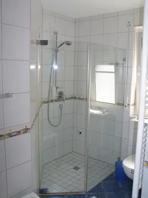 Ein Badezimmer in der Unterkunft FeWo 1Eyckmanns