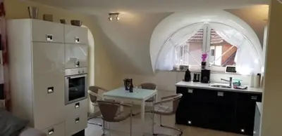 Küche/Küchenzeile in der Unterkunft Magister Wigbold Ferienwohnung 13 Birkenstr10a